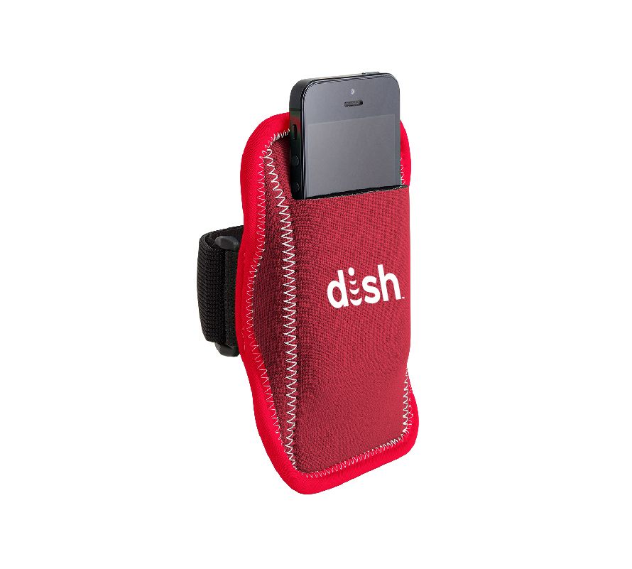 Jogstrap Neoprene Smartphone Holder with Dish Logo