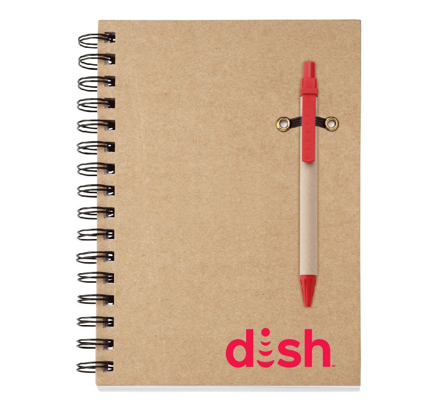 Eco Spiral Notebook Combo with Dish Logo