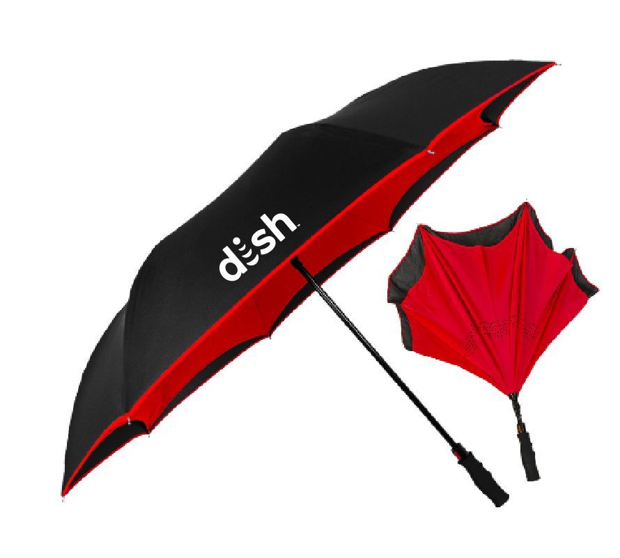 Stromberg Inversa Inverted Umbrella with Dish Logo