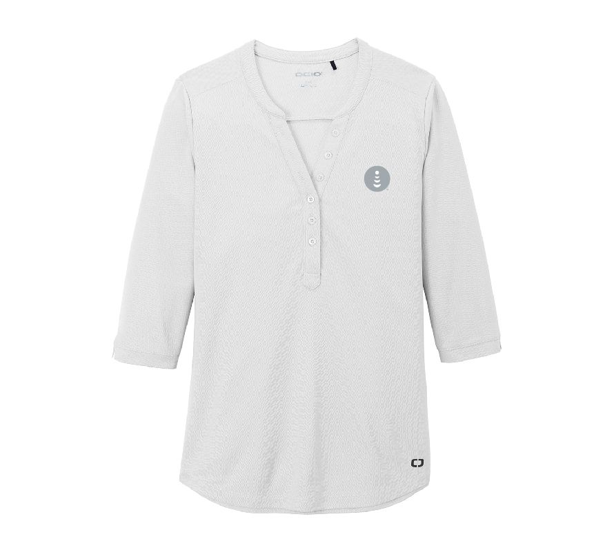 OGIO Ladies Jewel Henley with Enterprise Logo