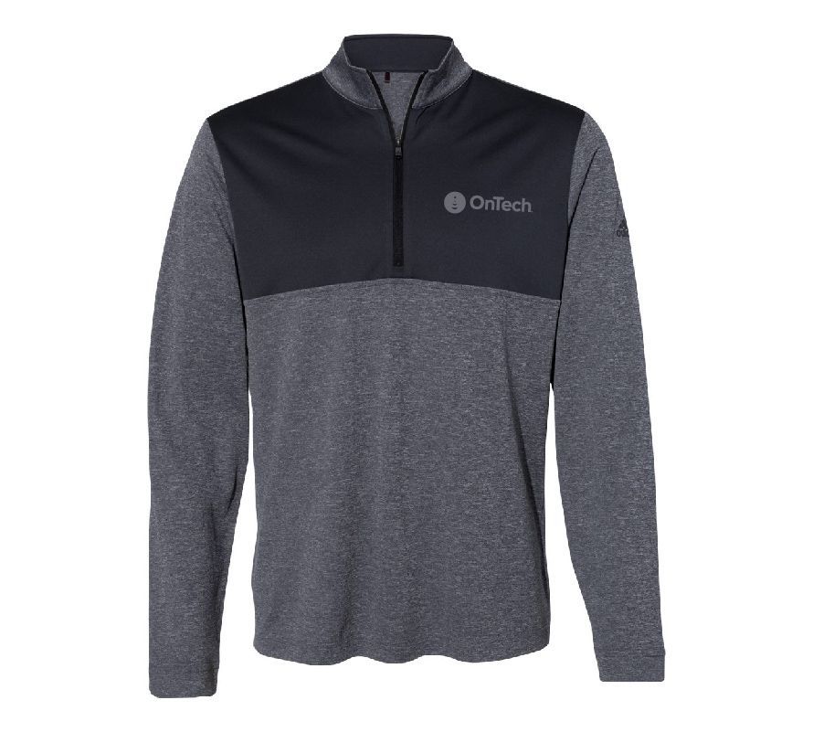 Adidas Lightweight 1/4 Zip Pullover with OnTech Logo