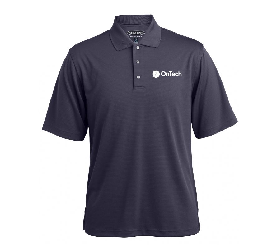 Pebble Beach Horizontal Textured Polo with OnTech Logo