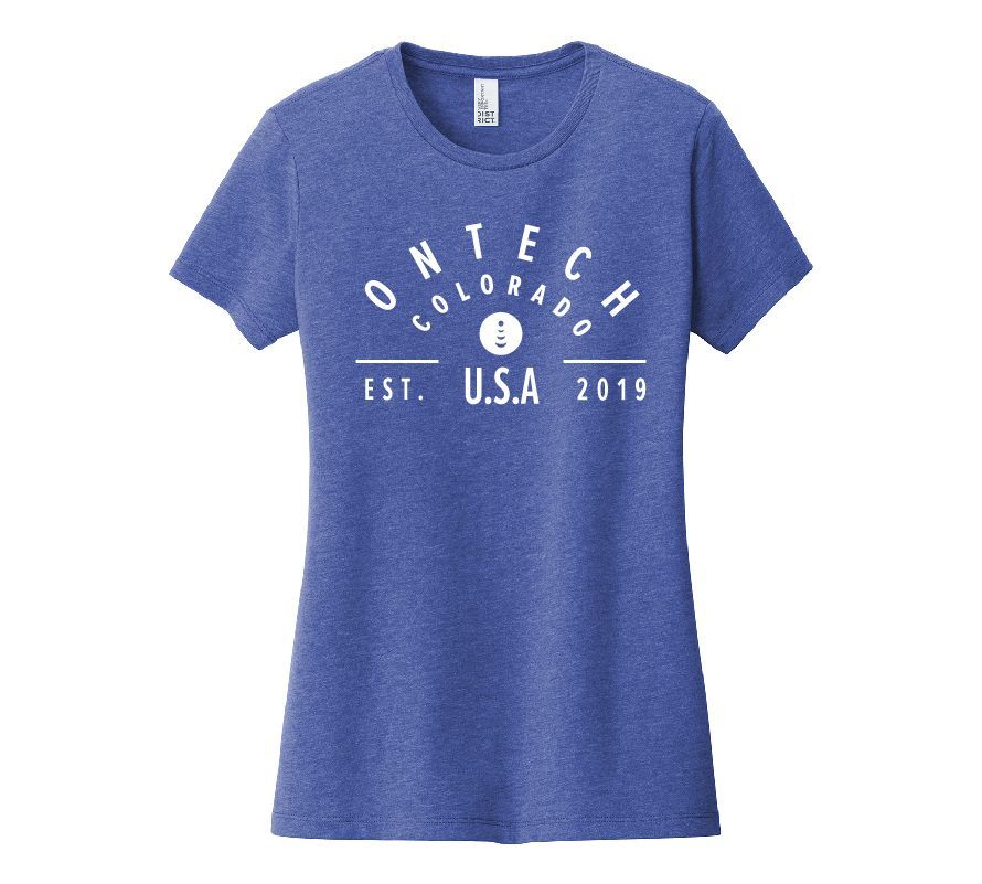 Ladies Throwback T-Shirt with OnTech Logo