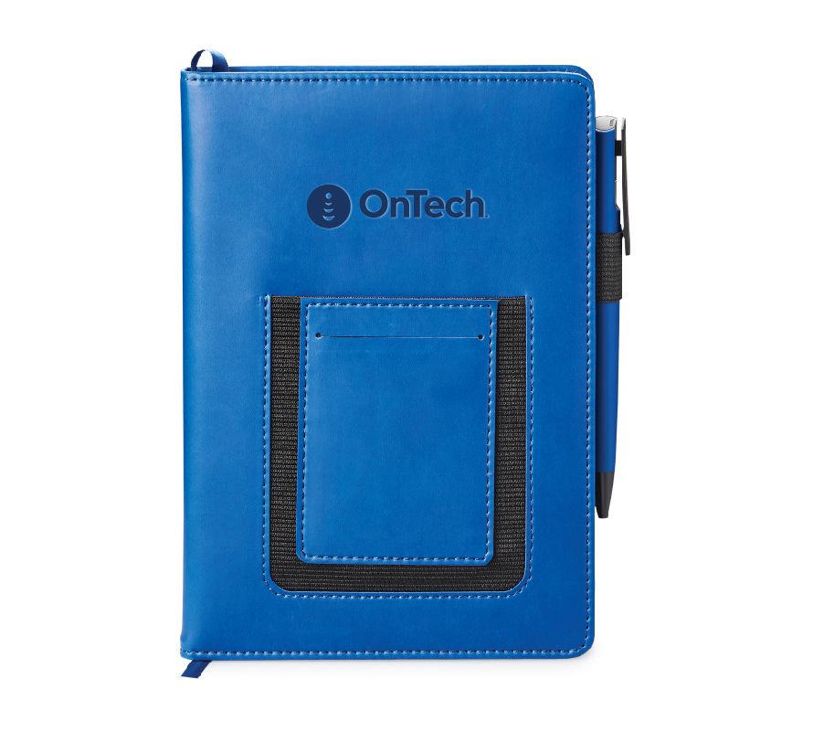 Hard Cover Journal Combo with OnTech Logo