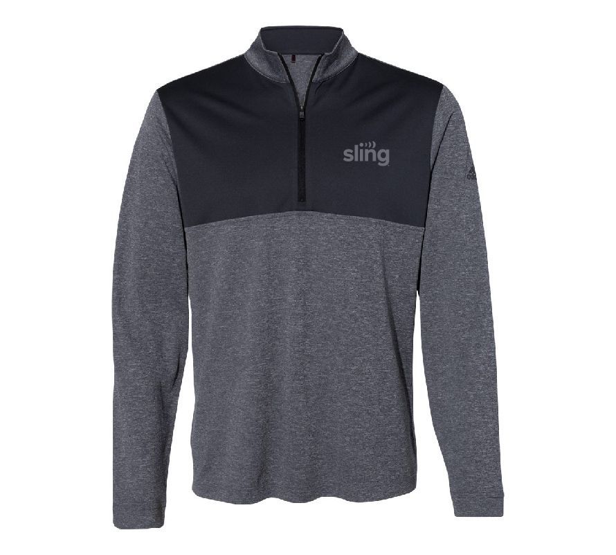 Adidas Lightweight 1/4 Zip Pullover with Sling Logo