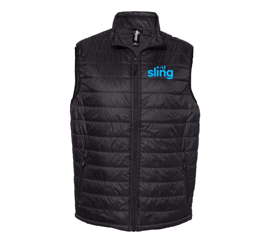 Puffer Vest with Sling Logo
