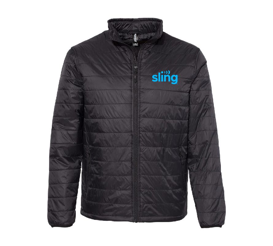 Puffer Jacket with Sling Logo