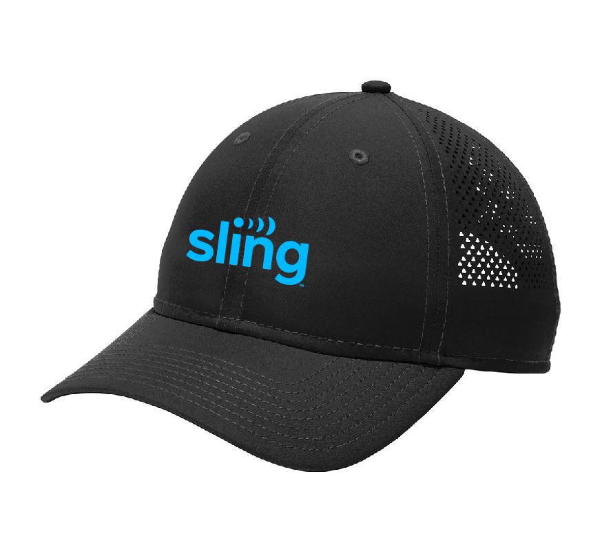 New Era Perforated Performance Cap with Sling Logo