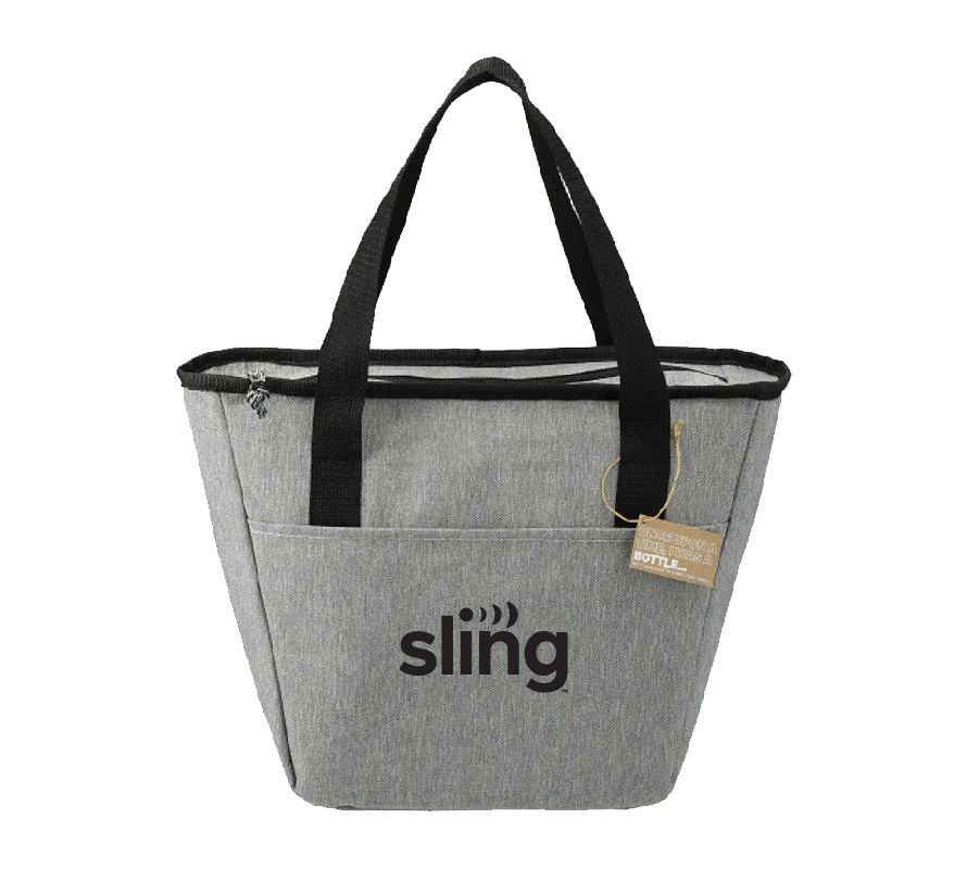 Merchant & Craft Revive Recycled Tote Cooler with Sling Logo