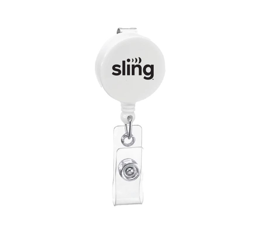 Round Badge Holder with Sling Logo