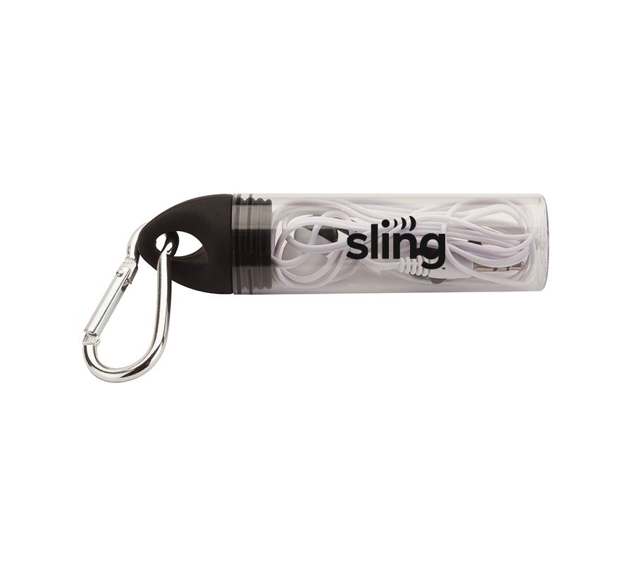 Stereo Earbuds with Sling Logo
