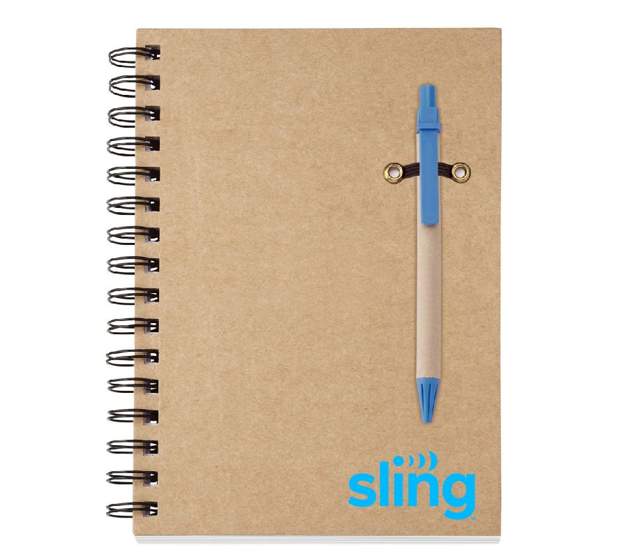 Eco Spiral Notebook Combo with Sling Logo