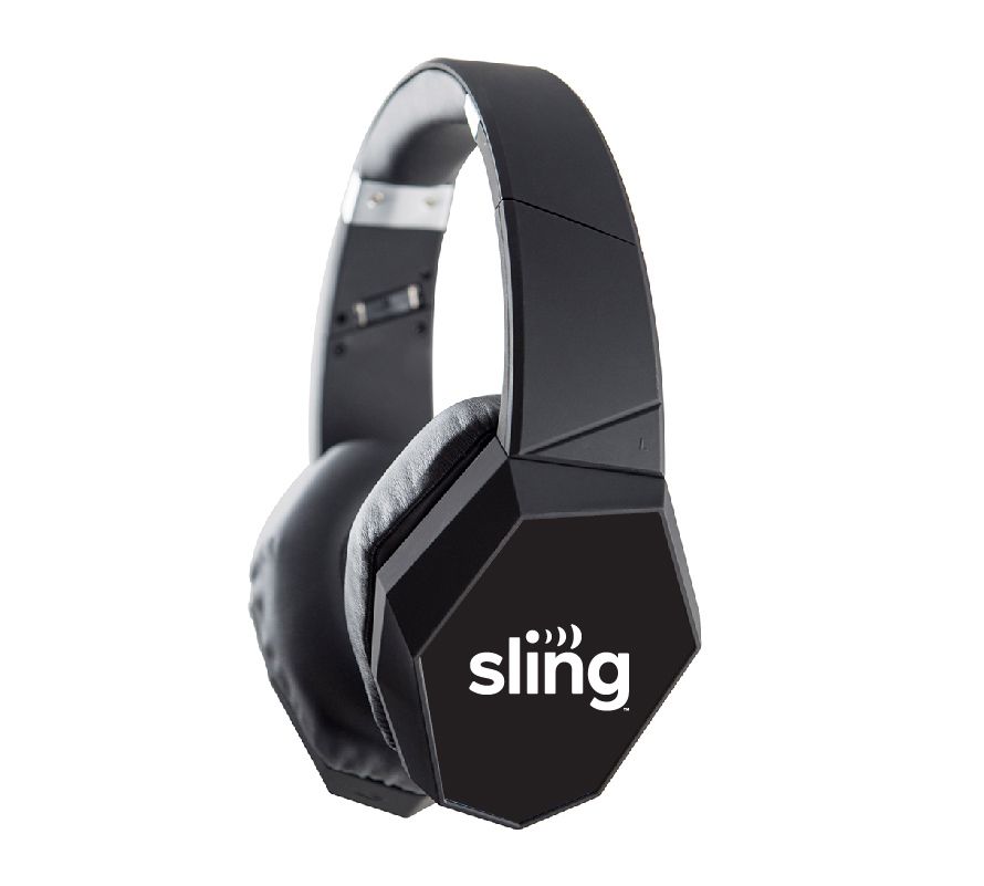 Wireless Headphones with Sling Logo