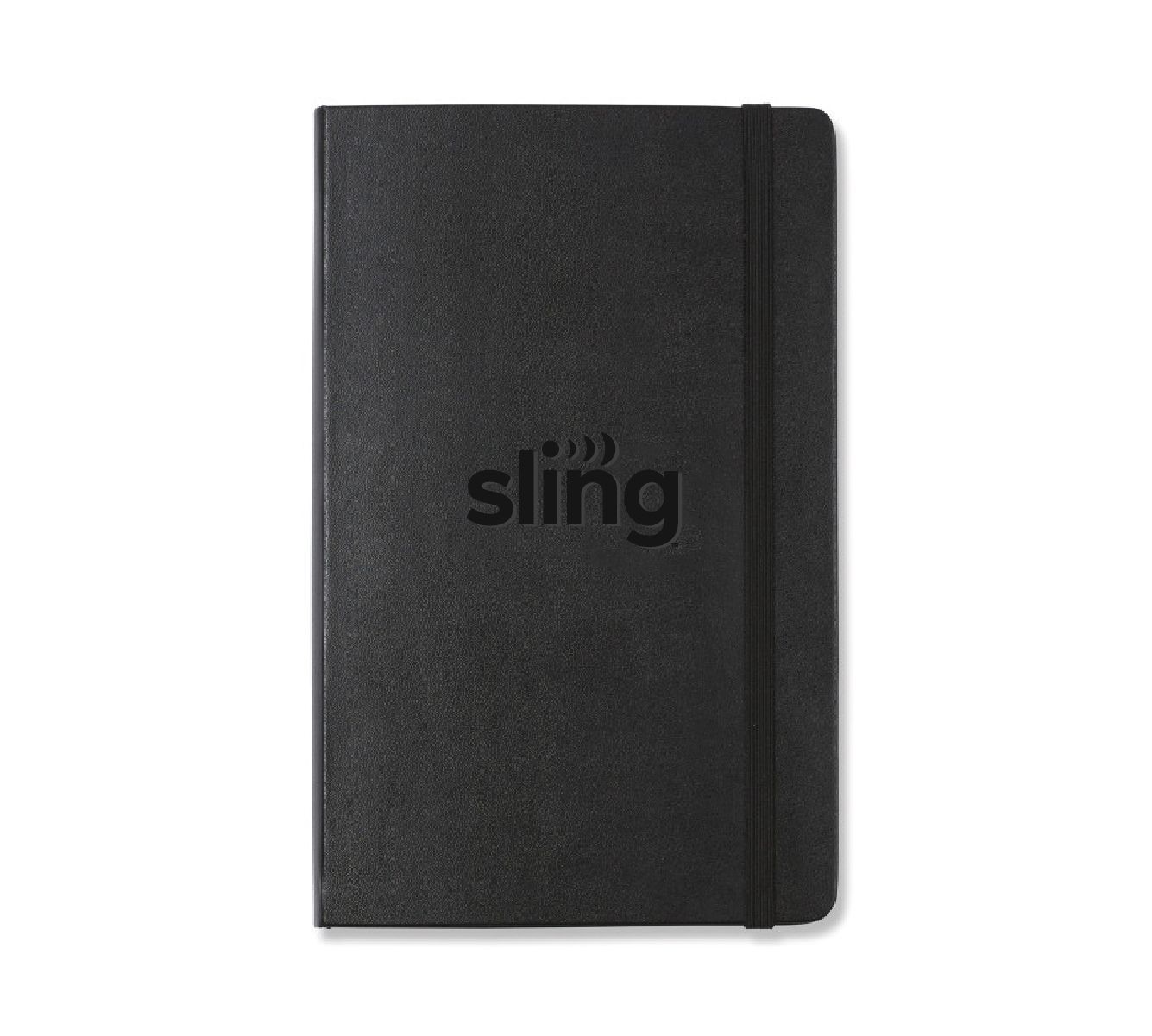 Moleskine Hard Cover Ruled Large Notebook with Sling Logo
