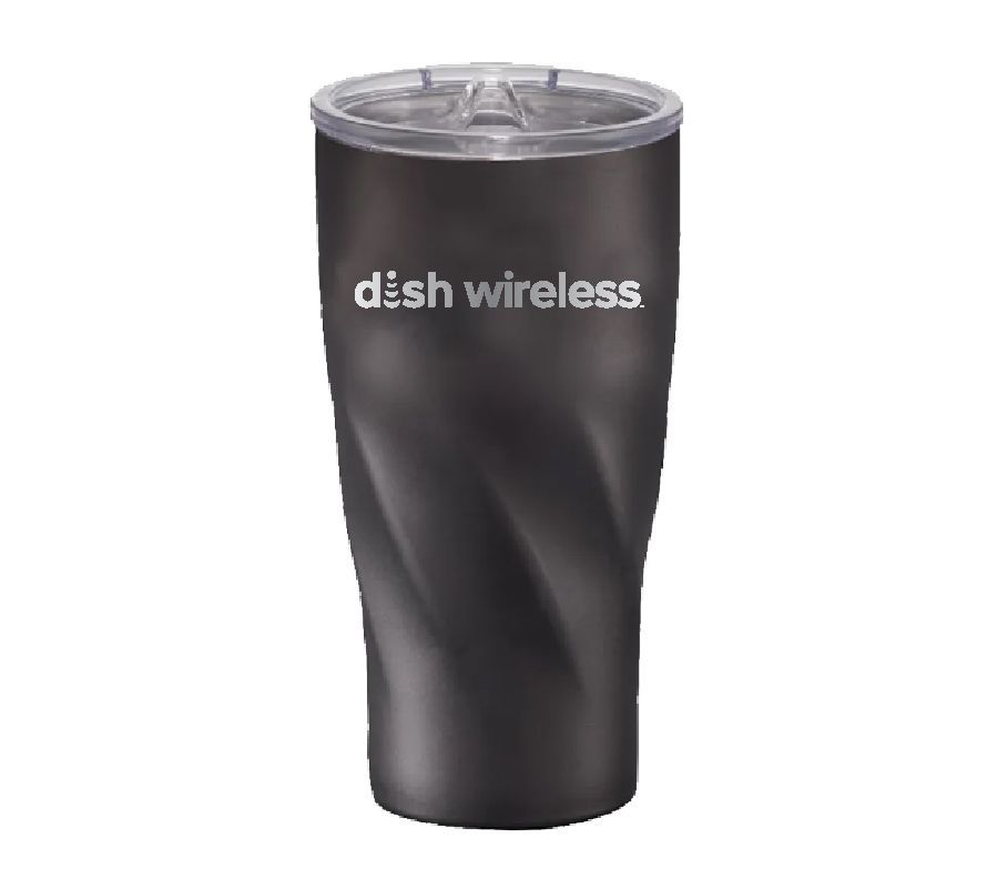 Hugo Copper Vacuum Insulated Tumbler 20 oz. with Dish Wireless Logo