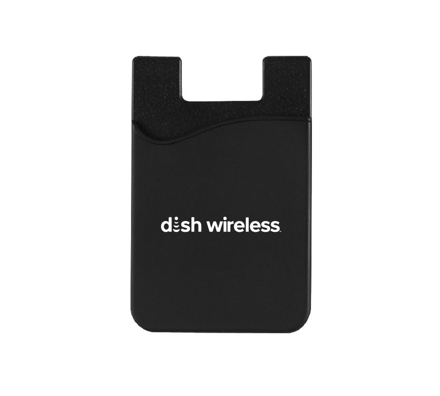 Silicone Phone Wallet with Dish Wireless Logo