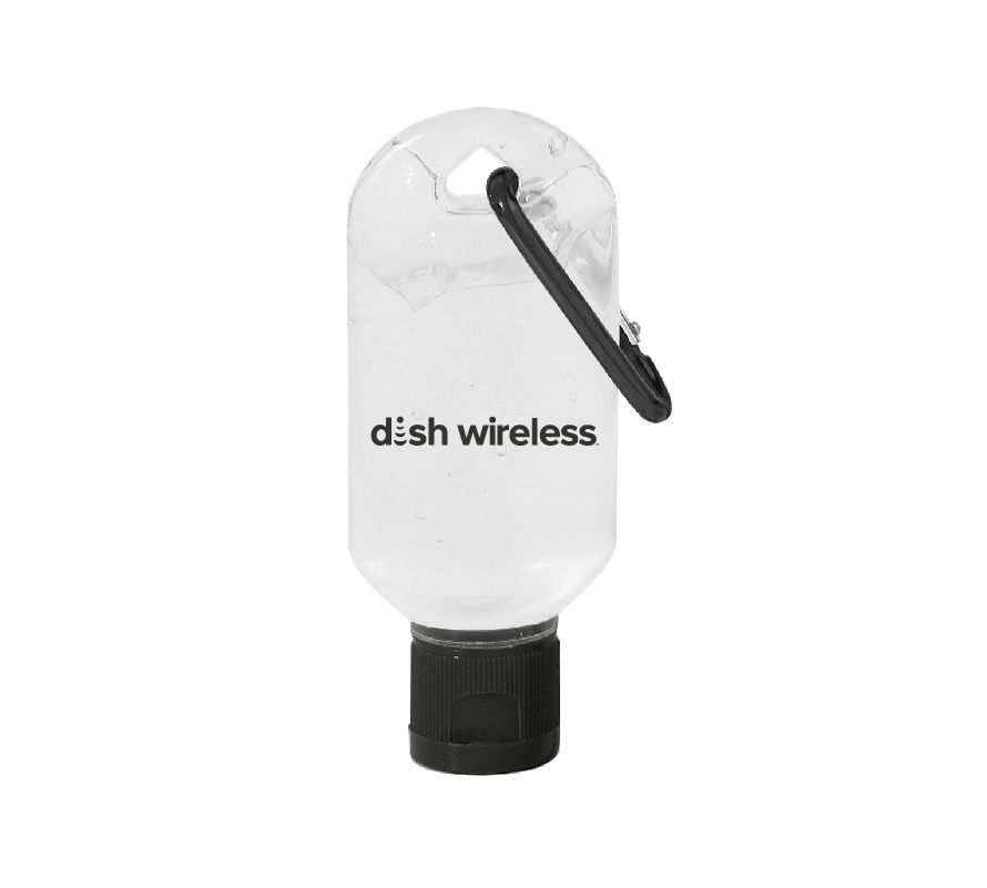 1.8 oz. Hand Sanitizer with Carabiner with Dish Wireless Logo