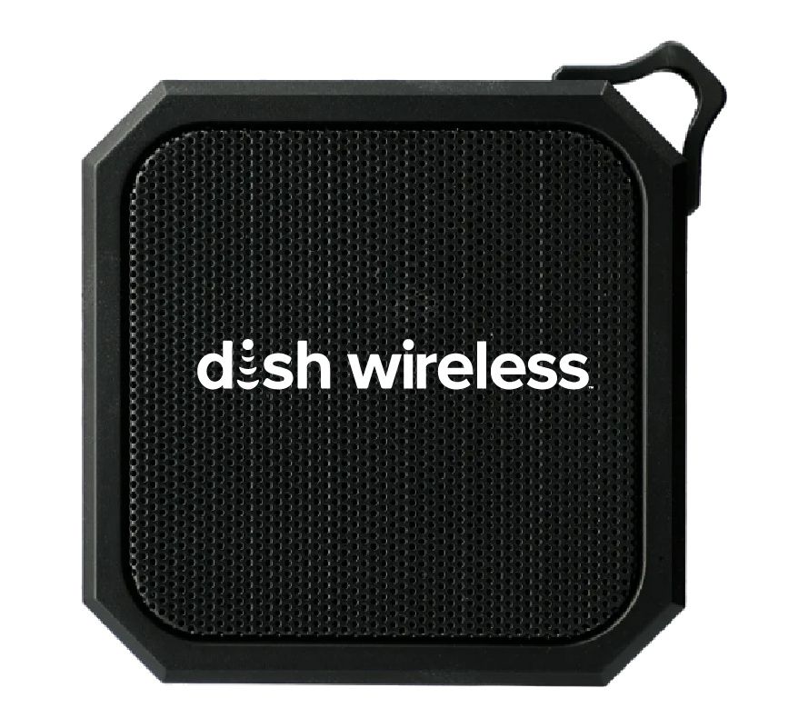 Blackwater Outdoor Waterproof Bluetooth Speaker with Dish Wireless Logo